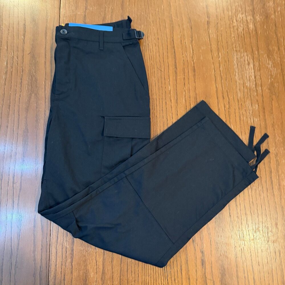 Streetwear Gorpcore Utility Grunge Gym Rat Loose Fit Cargo Pants Black NWT 34